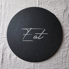 Slate Round 11" Cheese Board Natural Layered Edge Slim 5-6mm