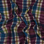 Highland Check Scarf - Cream Wine