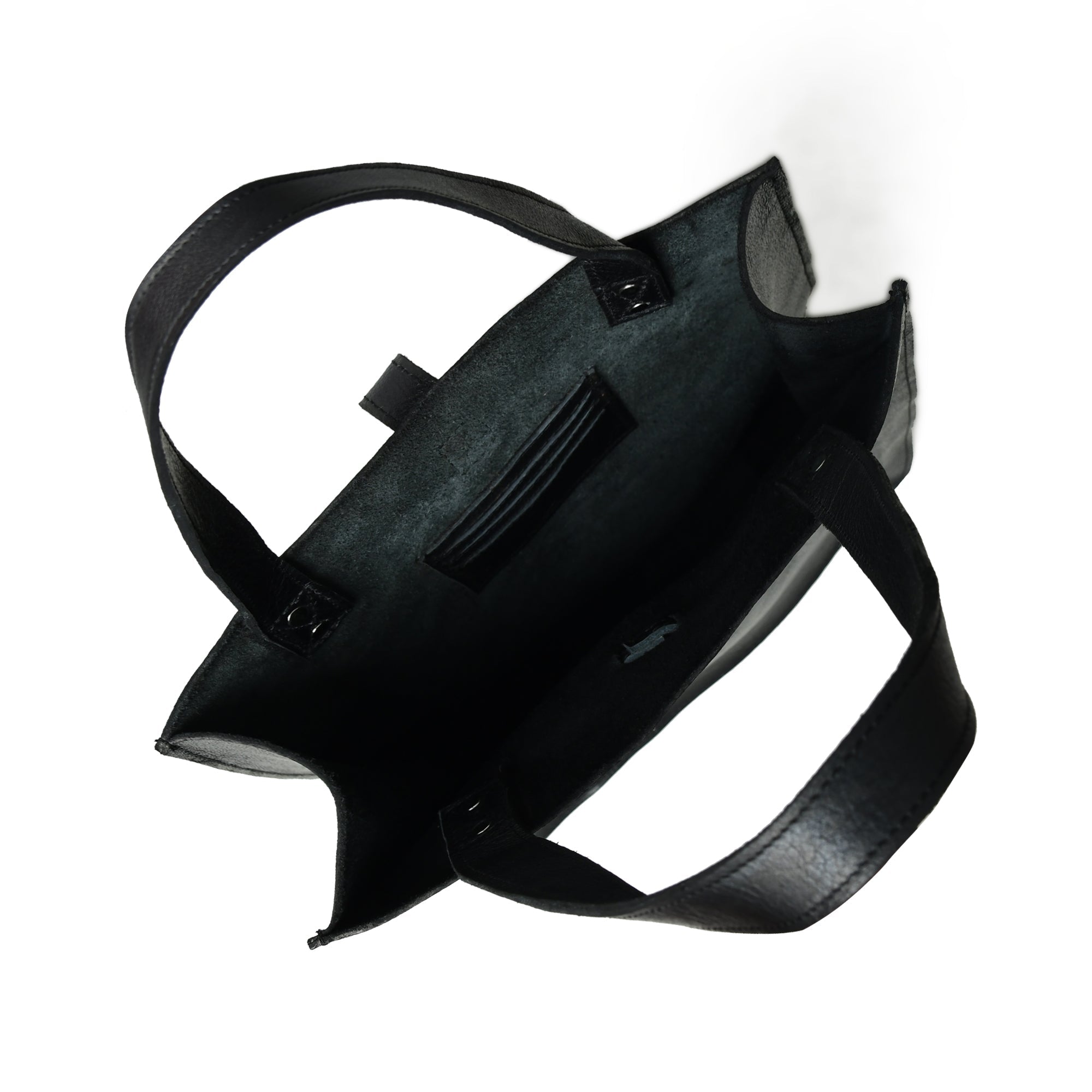 Ebony Elegance Leather Tote - Che Cose Belle
