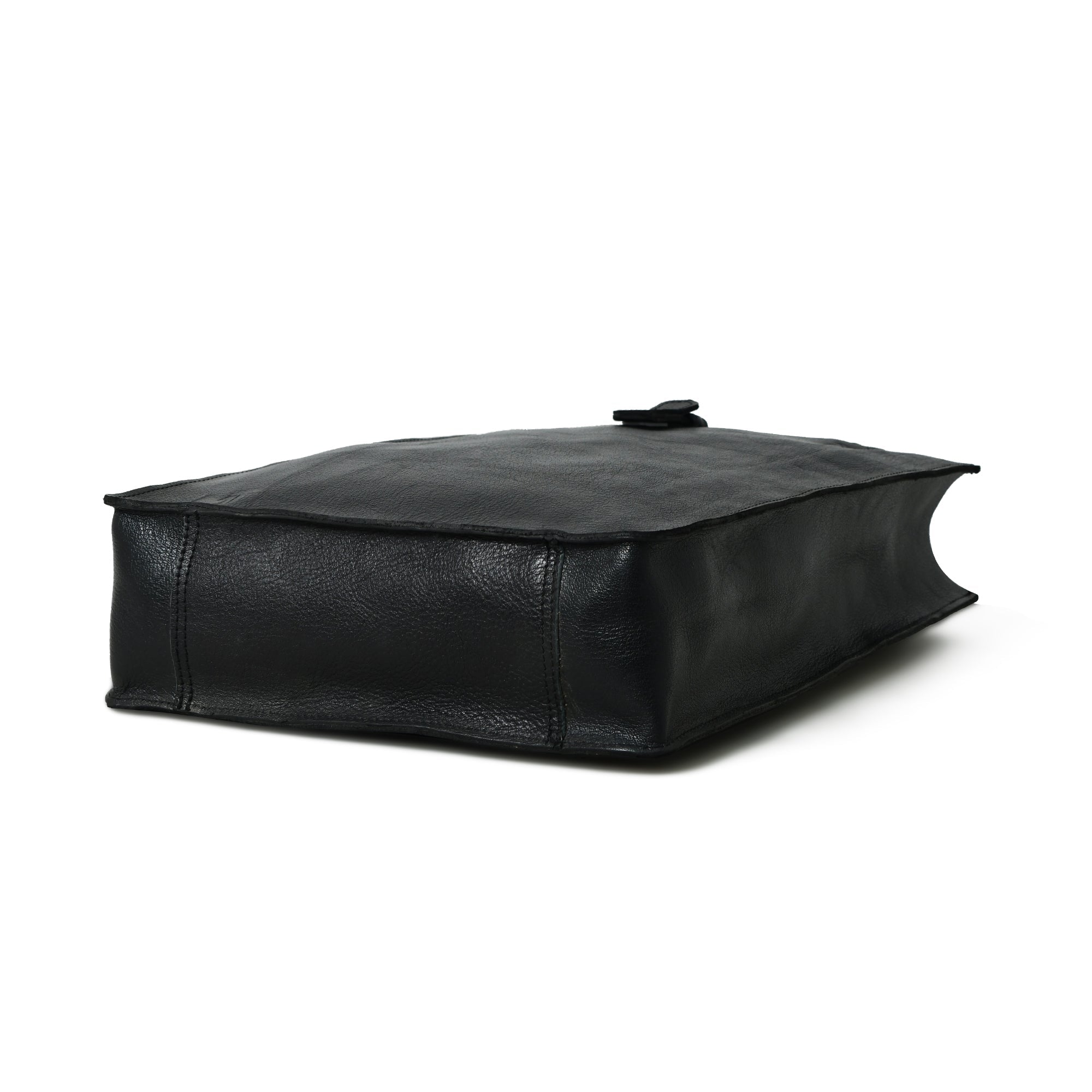 Ebony Elegance Leather Tote - Che Cose Belle