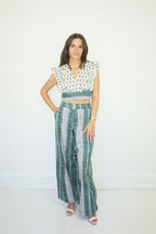 Edison Pant in Mystic Blue Stripe - Che Cose Belle