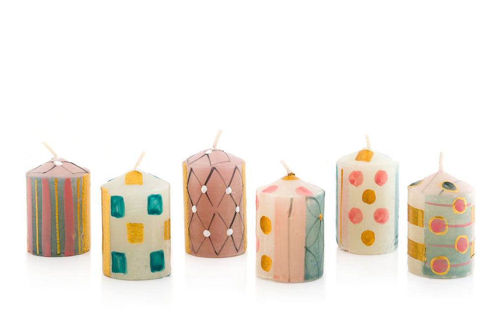 Delight Painted Candles