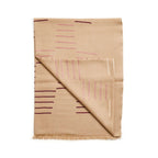 Maple Beige Handwoven Hand Embroidered Classic Scarf