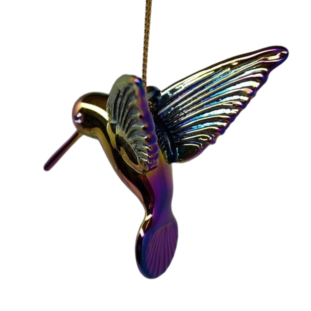 Egyptian Glass Hummingbird Ornament - Chromatic Collection - Che Cose Belle