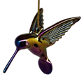 Egyptian Glass Hummingbird Ornament - Chromatic Collection - Che Cose Belle