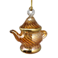 Egyptian Glass Teapot Ornaments - Spiral Gold - Che Cose Belle