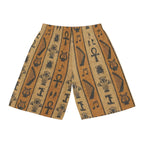 Egyptian Hieroglyphic Print sports Shorts - Che Cose Belle
