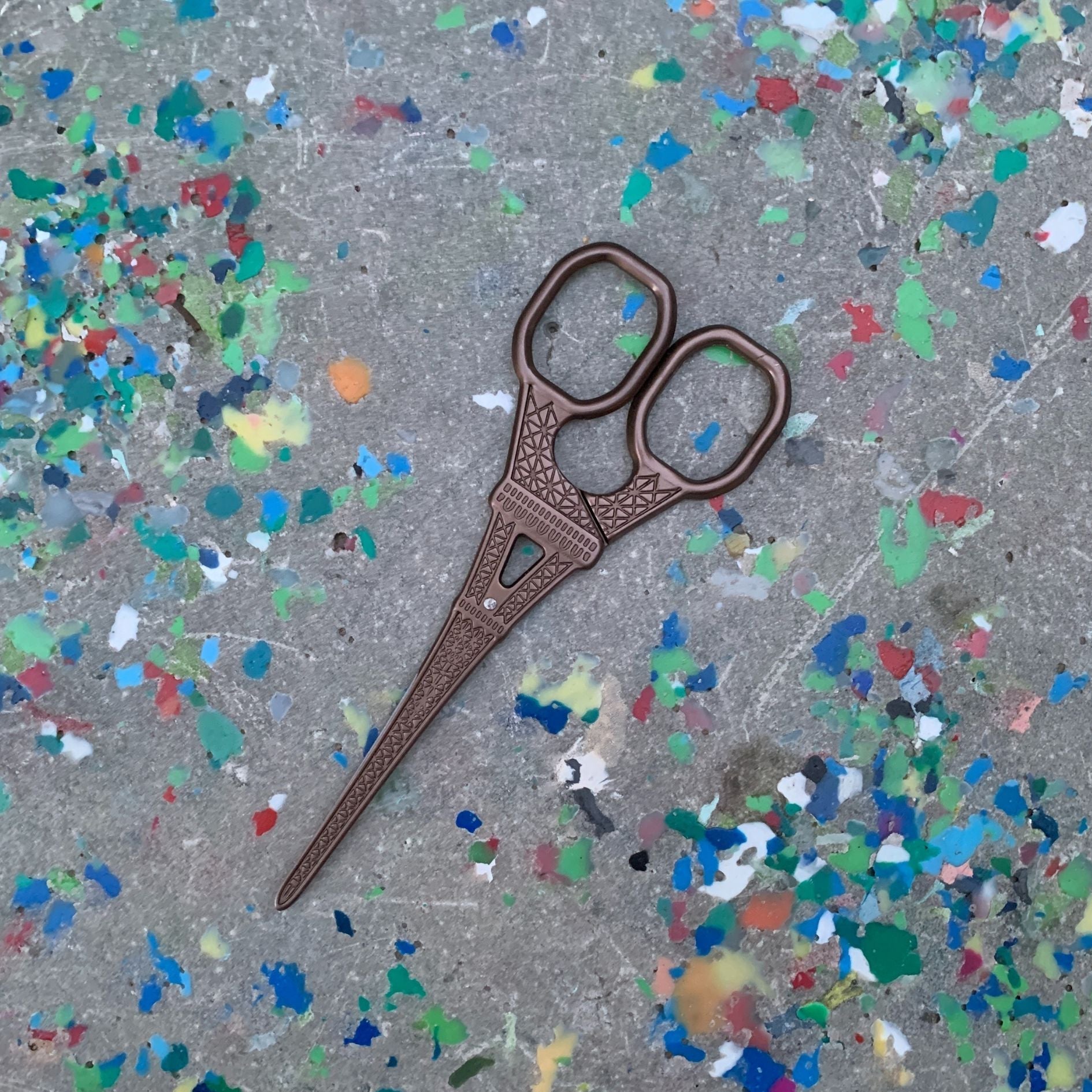 Eiffel Tower Mini Scissors in Antique Bronze, Rose Gold, Silver, Iridescent, or Gold - Che Cose Belle