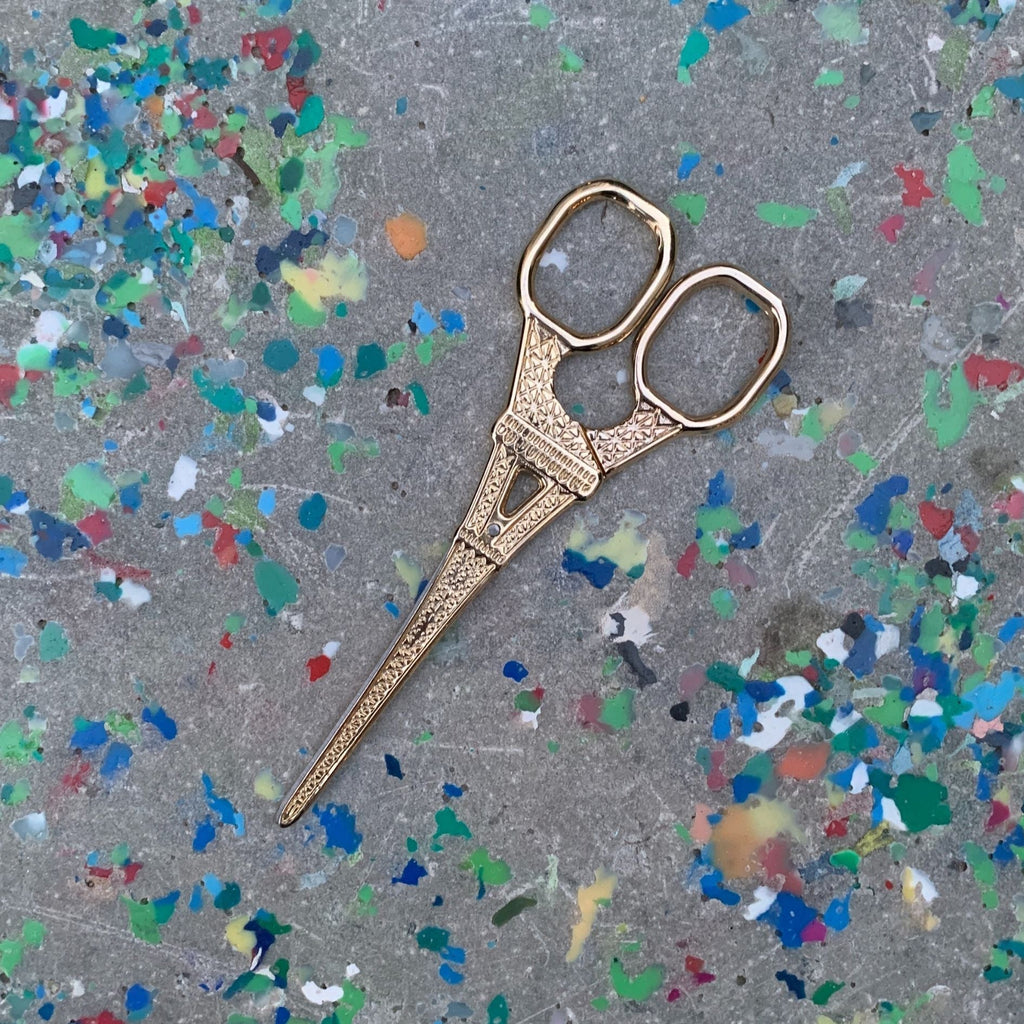 Eiffel Tower Mini Scissors in Antique Bronze, Rose Gold, Silver, Iridescent, or Gold - Che Cose Belle