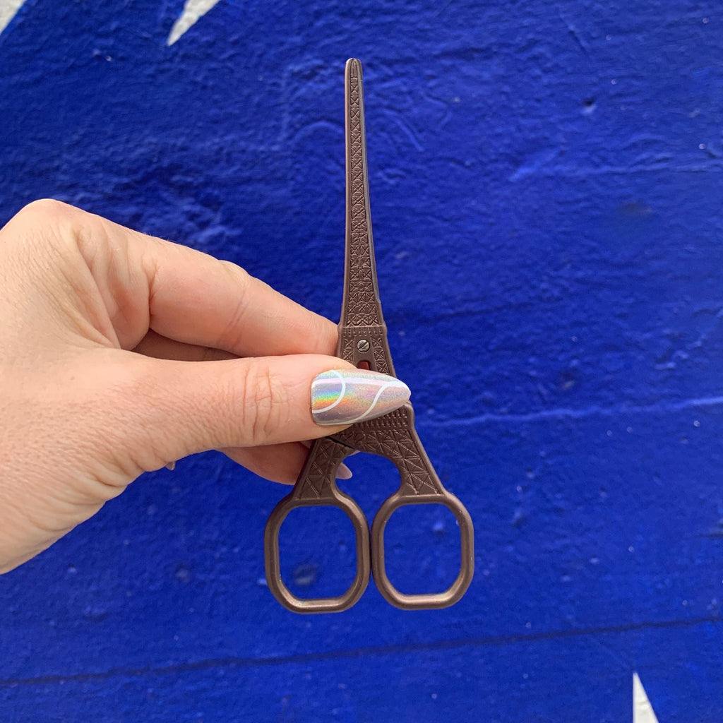 Eiffel Tower Mini Scissors in Antique Bronze, Rose Gold, Silver, Iridescent, or Gold - Che Cose Belle