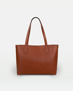 Elba medium size structured tote in vegetable - tanned leather - Che Cose Belle