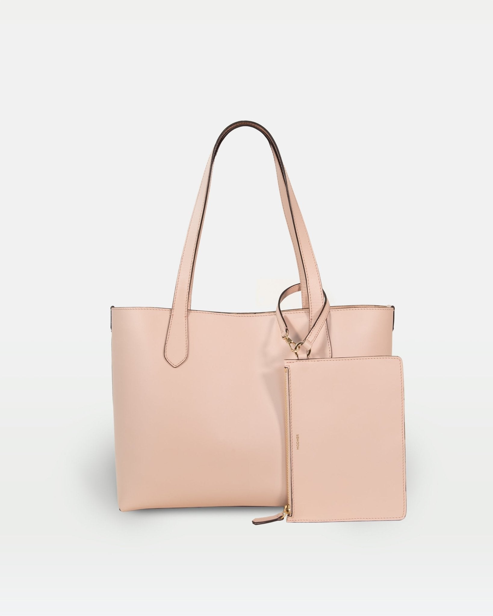 Elba medium size structured tote in vegetable - tanned leather - Che Cose Belle