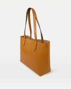 Elba medium size structured tote in vegetable - tanned leather - Che Cose Belle