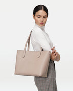 Elba medium size structured tote in vegetable - tanned leather - Che Cose Belle