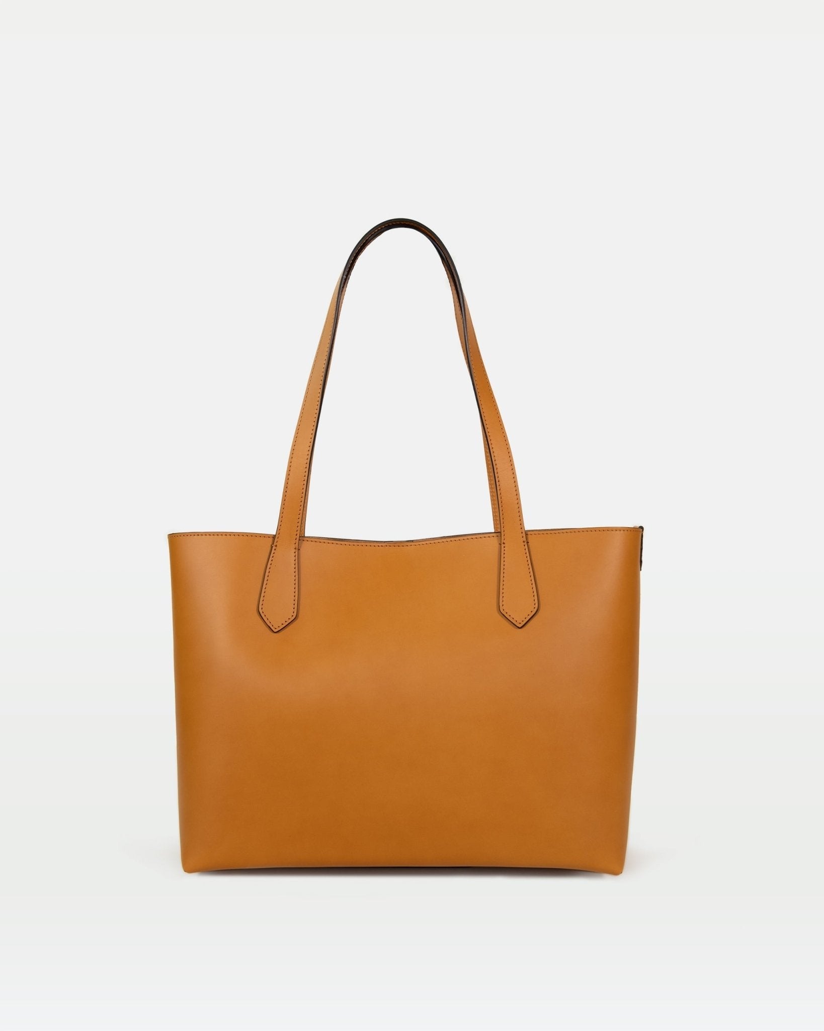 Elba medium size structured tote in vegetable - tanned leather - Che Cose Belle
