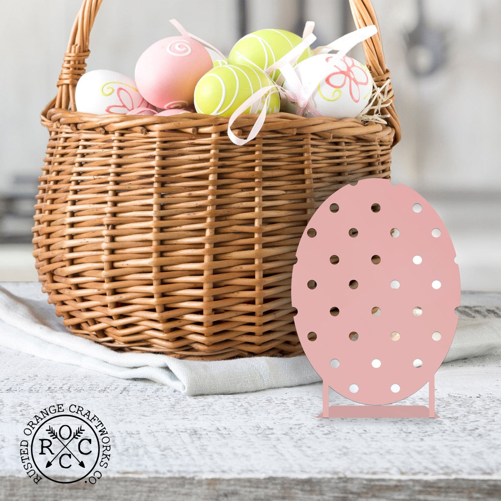 Elegant Metal Easter Egg Decor – Tabletop Cutout 3 Designs - Che Cose Belle