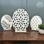 Elegant Metal Easter Egg Decor – Tabletop Cutout 3 Designs - Che Cose Belle