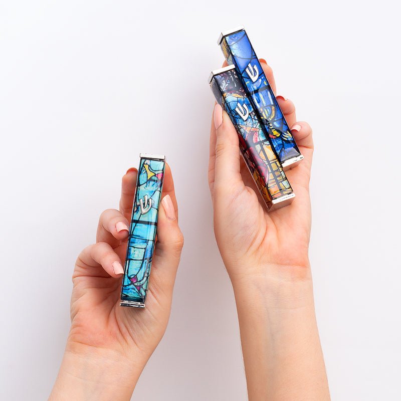 Elegant Mezuzah in Chagall Windows Design – Chagall Series - Che Cose Belle