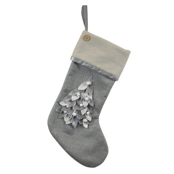 Elegant Stocking With Tree Motif - Che Cose Belle