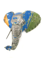 Elephant Animal Mask - Recycled Metal Wall Art - Che Cose Belle