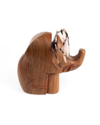 Elephant Eyeglass Holder Stand - Hand Carved Wood - Che Cose Belle