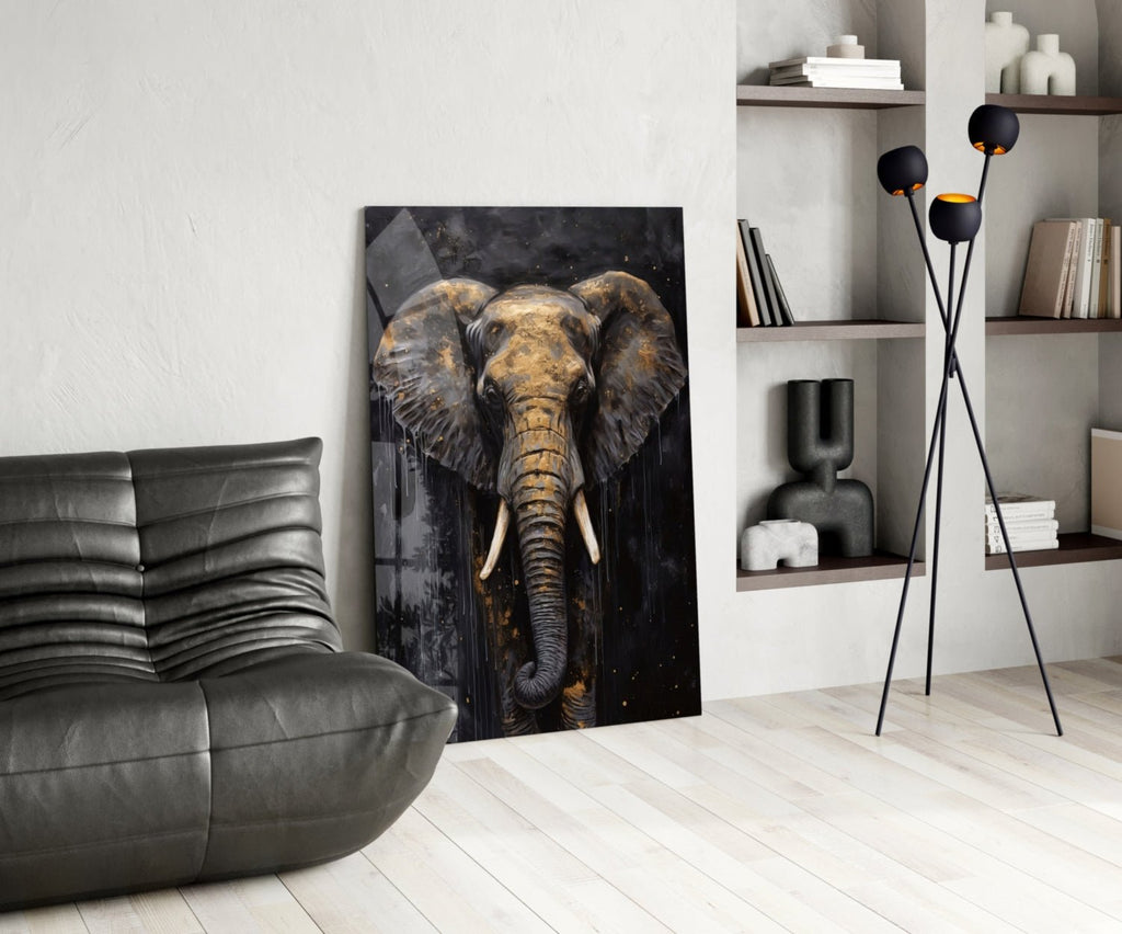 Elephant Glass Wall Art - Che Cose Belle