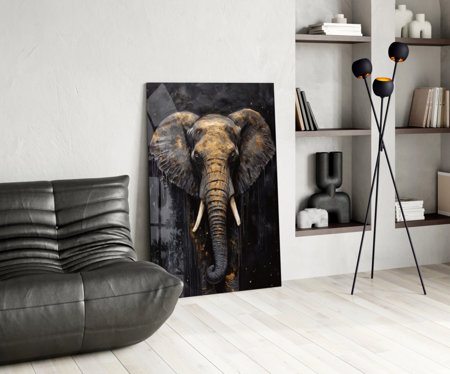 Elephant Glass Wall Art - Che Cose Belle