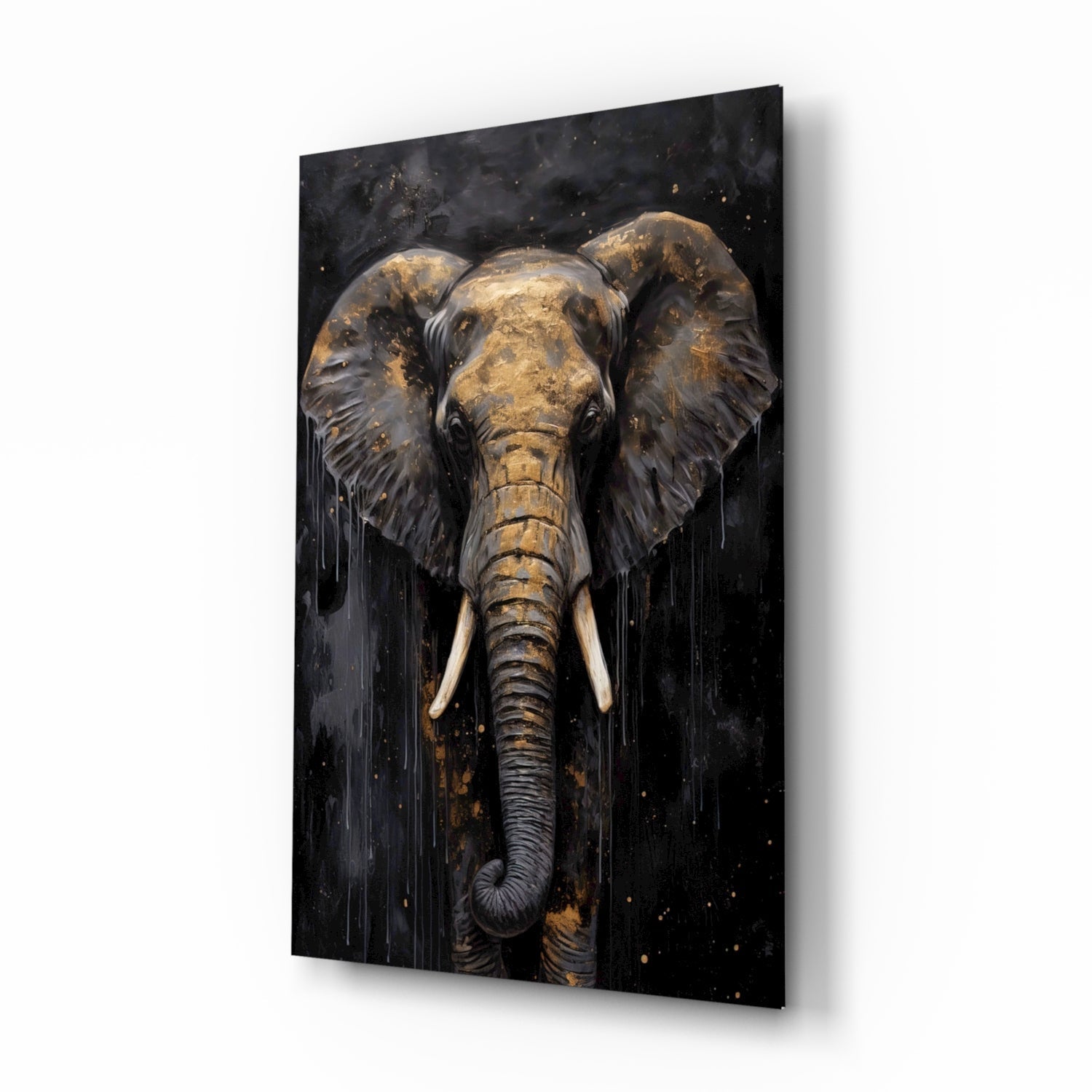 Elephant Glass Wall Art - Che Cose Belle