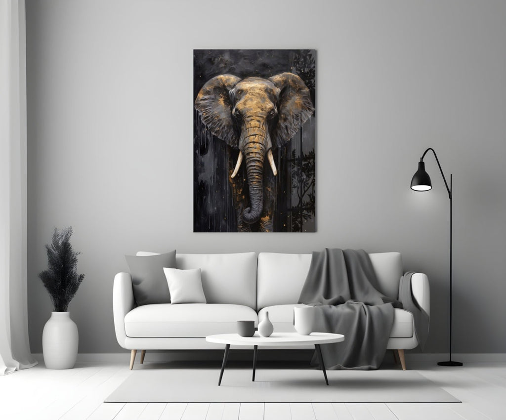 Elephant Glass Wall Art - Che Cose Belle
