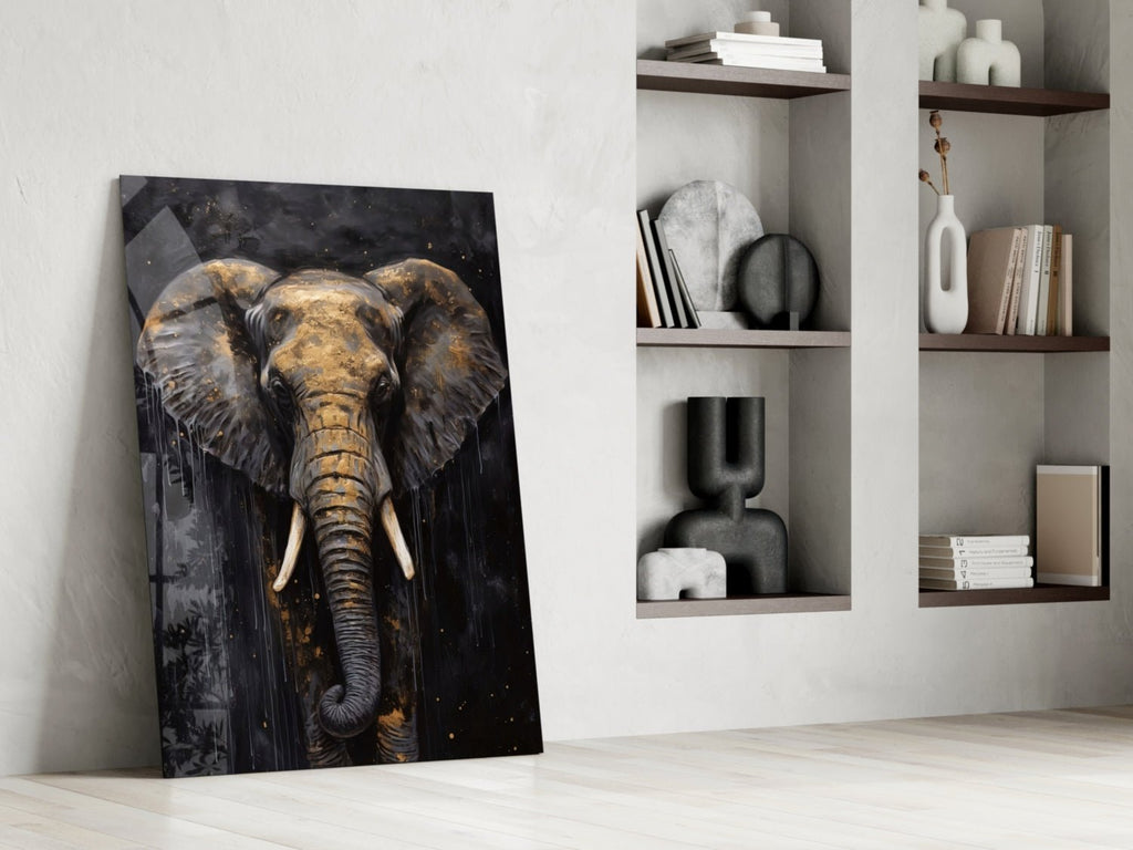 Elephant Glass Wall Art - Che Cose Belle