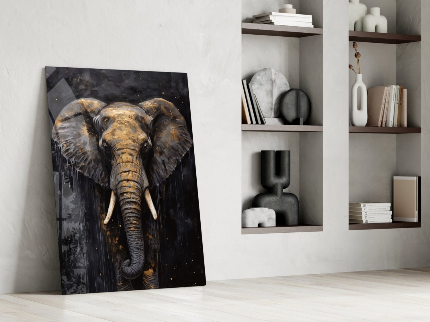 Elephant Glass Wall Art - Che Cose Belle