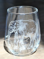 Elephant Laser Engraved Glasses - Che Cose Belle