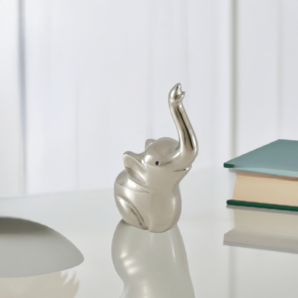 Elephant Ring Holder (4", Silver Finish) - Che Cose Belle