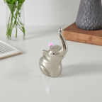 Elephant Ring Holder (4", Silver Finish) - Che Cose Belle