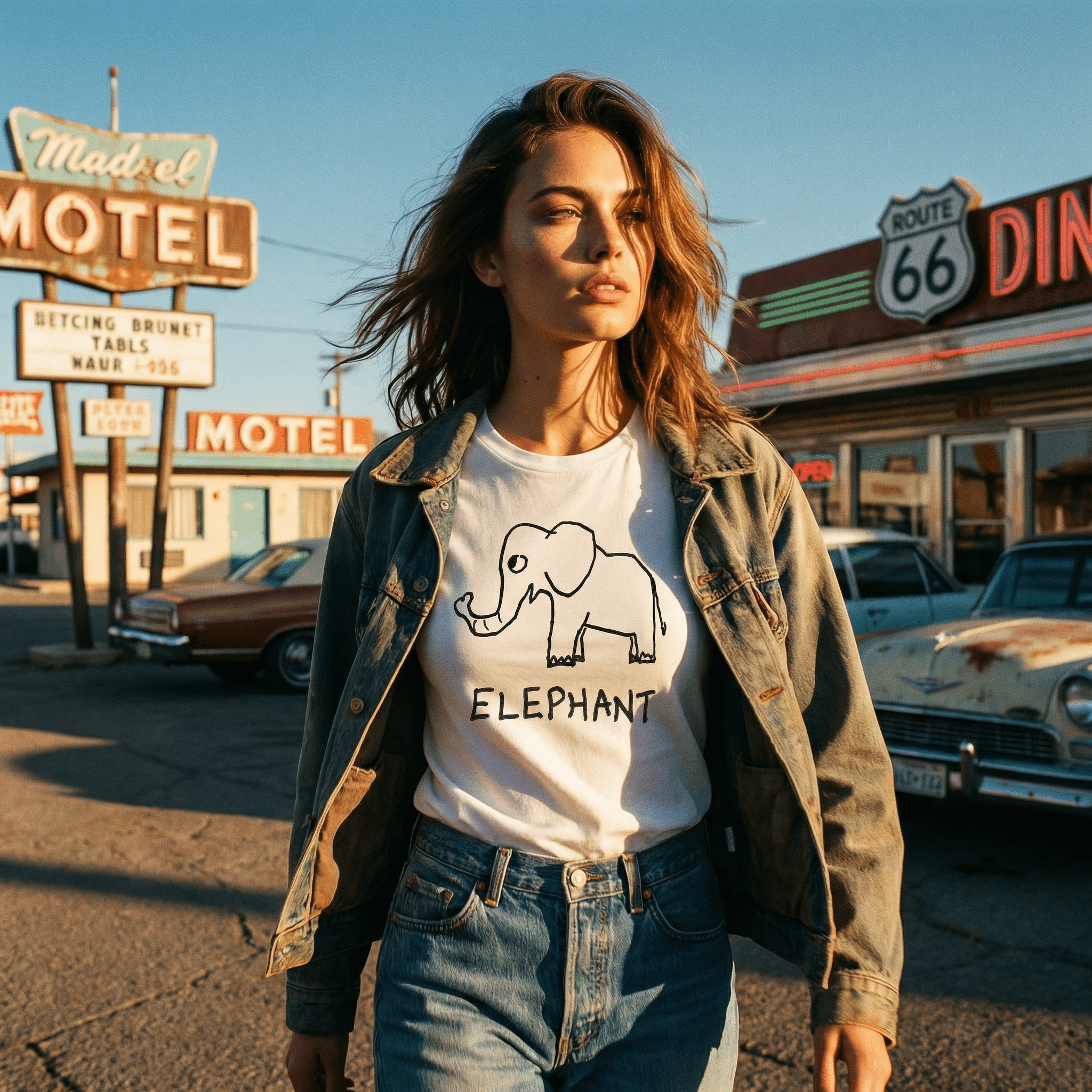 Elephant - Women's Fitted Tee - Che Cose Belle