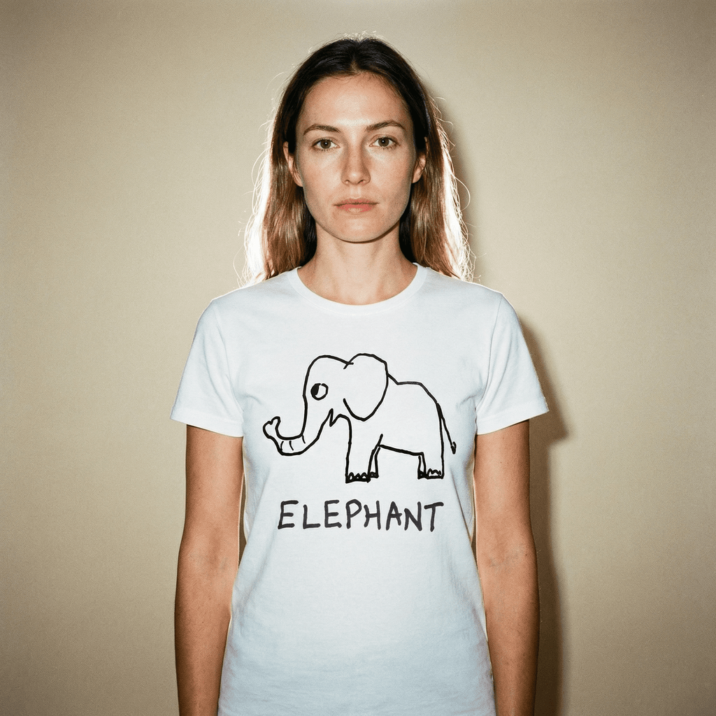 Elephant - Women's Fitted Tee - Che Cose Belle