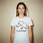 Elephant - Women's Fitted Tee - Che Cose Belle