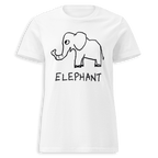 Elephant - Women's Fitted Tee - Che Cose Belle