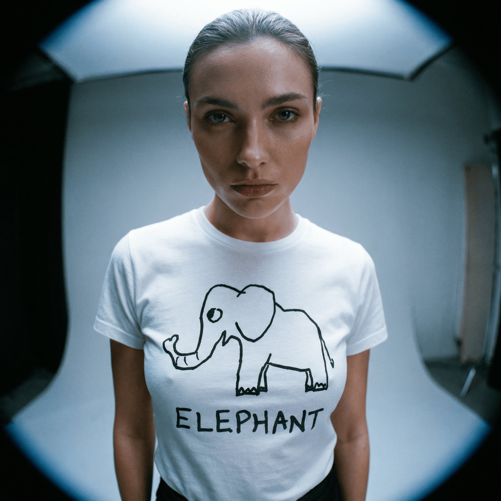 Elephant - Women's Fitted Tee - Che Cose Belle