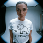Elephant - Women's Fitted Tee - Che Cose Belle