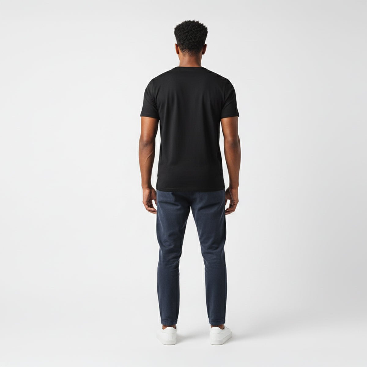 Elijah Black Short Sleeve Crew - Che Cose Belle