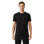 Elijah Black Short Sleeve Crew - Che Cose Belle
