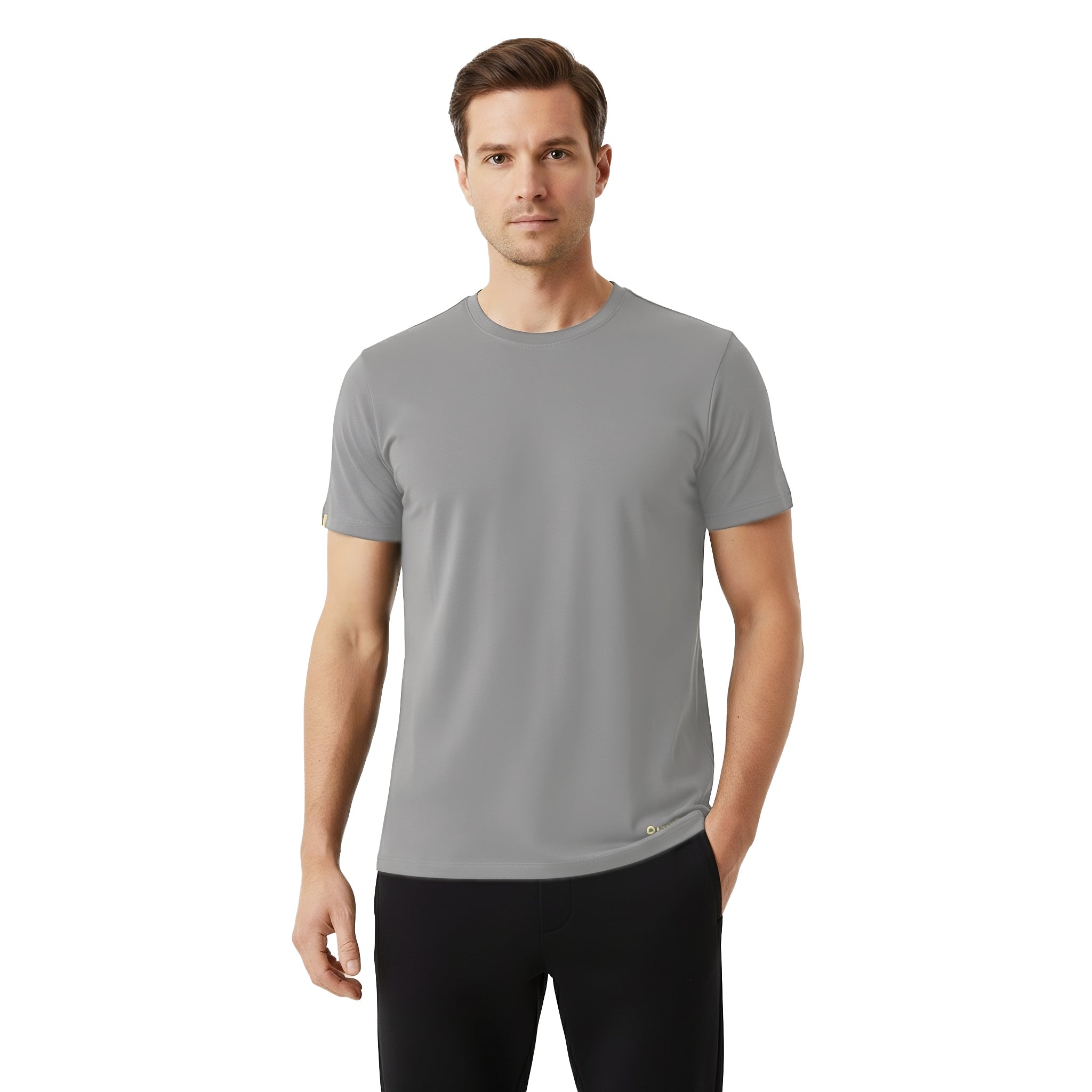 Elijah Grey Short Sleeve Crew - Che Cose Belle