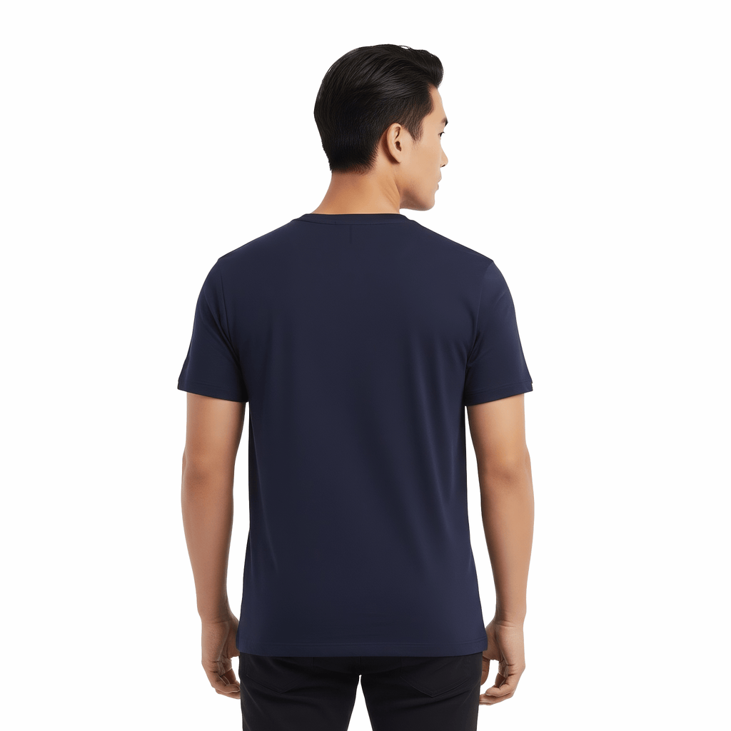 Elijah Navy Short Sleeve Crew - Che Cose Belle