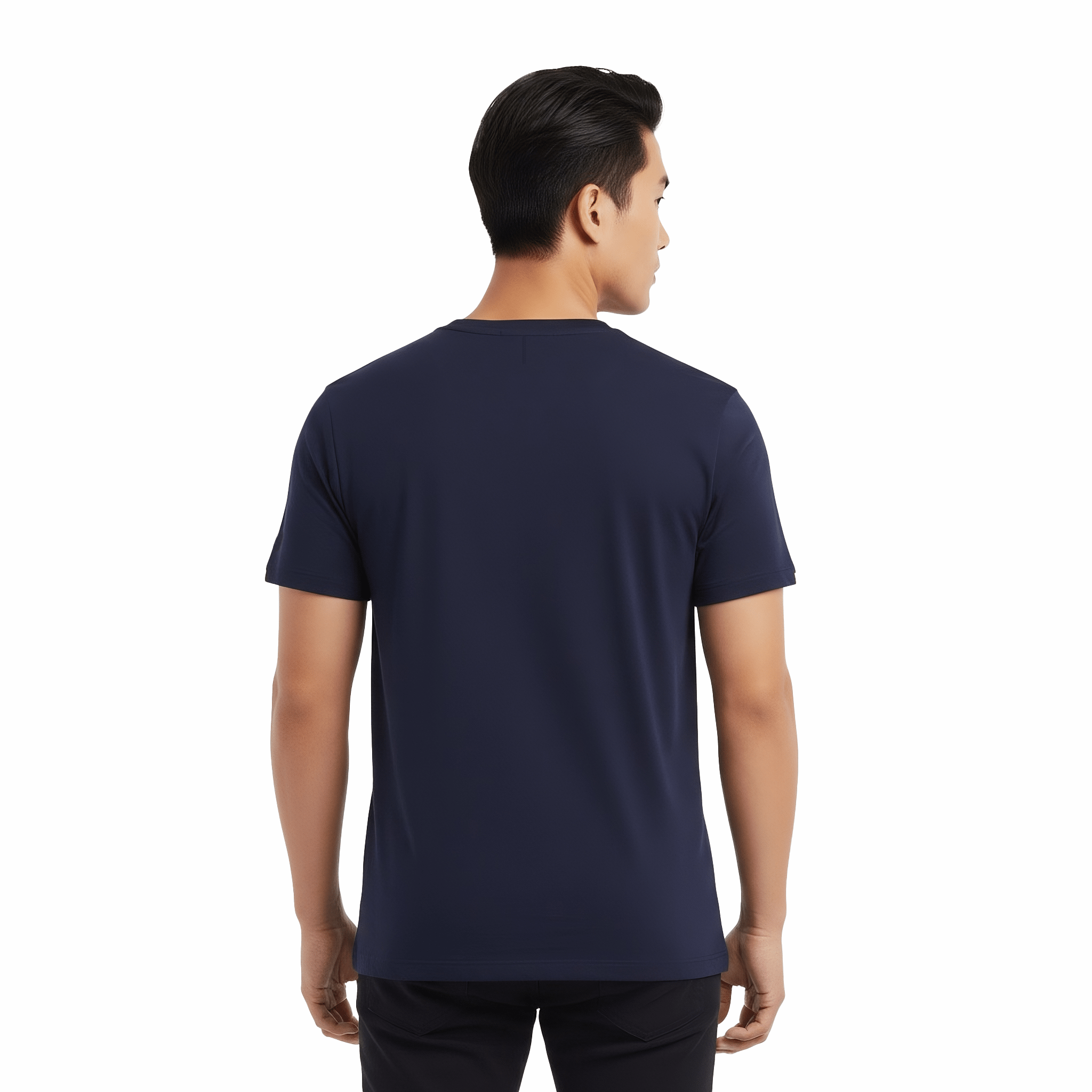 Elijah Navy Short Sleeve Crew - Che Cose Belle