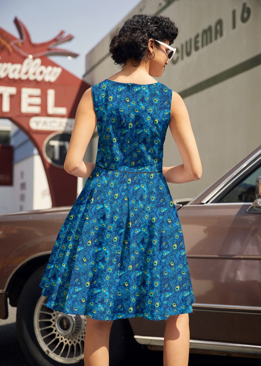 Elizabeth Dress in Peacock - Che Cose Belle