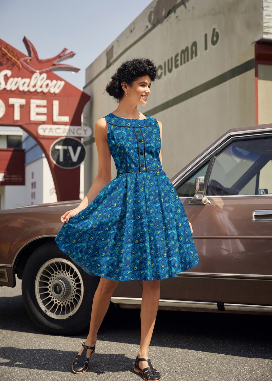 Elizabeth Dress in Peacock - Che Cose Belle