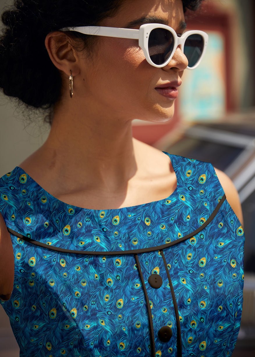 Elizabeth Dress in Peacock - Che Cose Belle