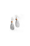 Ellipse Hammered Aluminum Earring - Che Cose Belle