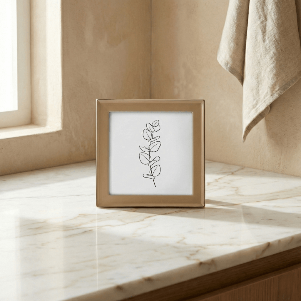 Elyra 4x4 Enamel Frame, Blush - Che Cose Belle